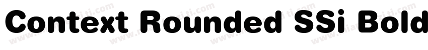 Context Rounded SSi Bold字体转换